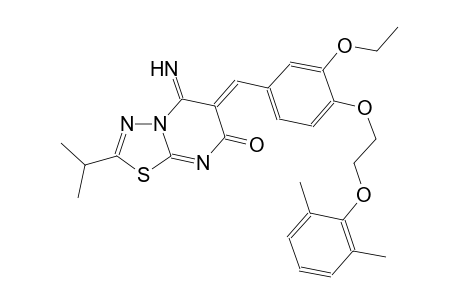 7H-[1,3,4]thiadiazolo[3,2-a]pyrimidin-7-one, 6-[[4-[2-(2,6-dimethylphenoxy)ethoxy]-3-ethoxyphenyl]methylene]-5,6-dihydro-5-imino-2-(1-methylethyl)-, (6Z)-
