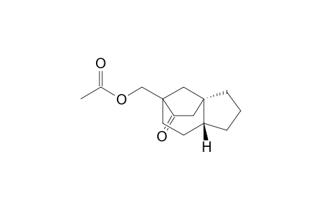 (3aR*,8aR*)-6-Acetoxymethyl-1,2,3,3a,4,5,6,7,8,8a-decahydro-3a,6-methanoazulen-5-one