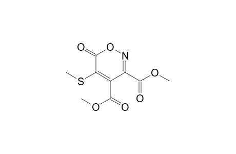 5-(methylthio)-6-oxooxazine-3,4-dicarboxylic acid dimethyl ester