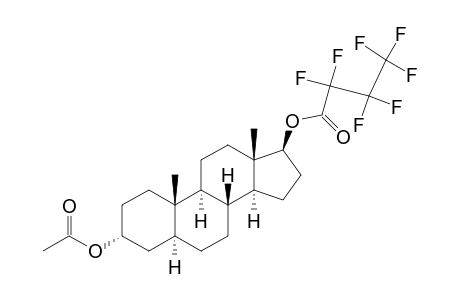 Androstane-3,17-diol, 3-acetate 17-(heptafluorobutanoate), (3.alpha.,5.alpha.,17.beta.)-
