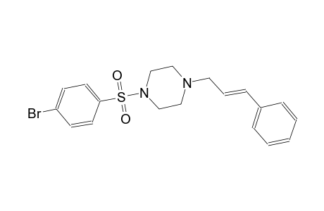 1-[(4-bromophenyl)sulfonyl]-4-[(2E)-3-phenyl-2-propenyl]piperazine