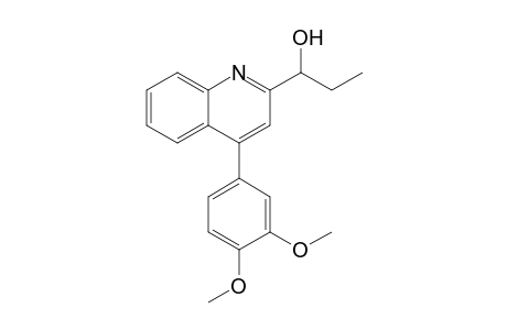 2-(1-Hydroxypropyl)-4-(3,4-dimethoxyphenyl)quinoline