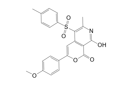 8-Hydroxy-3-(4-methoxy-phenyl)-6-methyl-5-(toluene-4-sulfonyl)-pyrano[3,4-c]pyridin-1-one