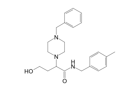 2-(4-benzylpiperazin-1-yl)-4-hydroxy-N-(p-tolylmethyl)butanamide