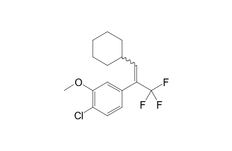 1-Chloro-4-(1-cyclohexyl-3,3,3-trifluoroprop-1-en-2-yl)-2-methoxybenzene