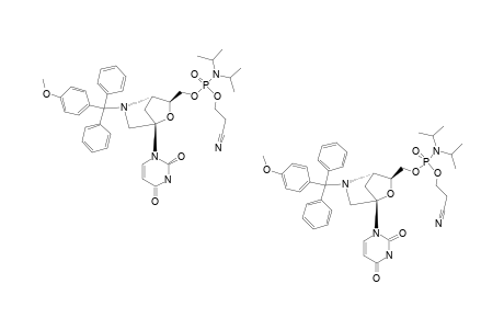 (1S,3R,4S)-3-[2-CYANOETHOXY-(DIISOPROPYLAMINO)-PHOSPHINOXYMETHYL]-5-N-(4-MONOMETHOXYTRITYL)-1-(URACIL-1-YL)-5-AZA-2-OXABICYCLO-[2.2.1]-HEPTANE
