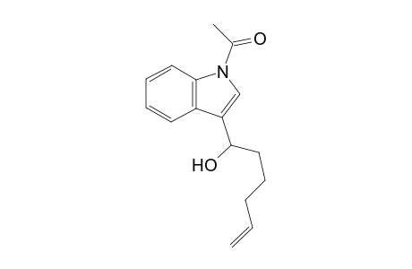 1-(3-(1-Hydroxyhex-5-en-1-yl)-1H-indol-1-yl)ethanone