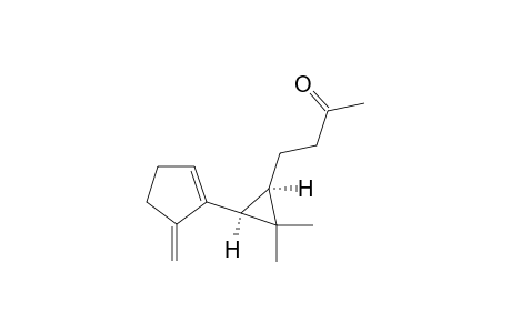4-[(1R,3S)-2,2-dimethyl-3-(5-methylene-1-cyclopentenyl)cyclopropyl]-2-butanone