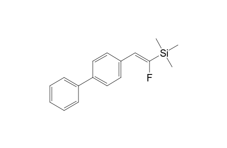 1-Fluoro-2-(4-biphenylyl)-1-trimethylsilylethene