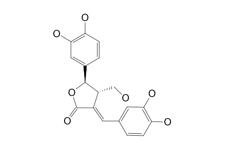 TRANS-(3)-E-3-(3,4-DIHYDROXYBENZYLIDENE)-5-(3,4-DIHYDROXYPHENYL)-4-(HYDROXYMETHYL)-DIHYDROFURAN-2-(3-H)-ONE