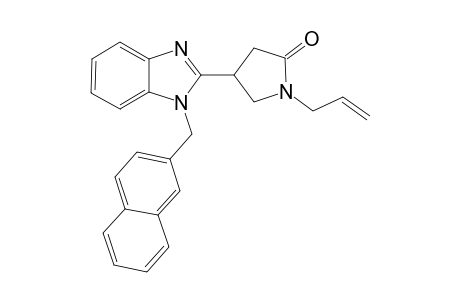 2-Pyrrolidinone, 4-[1-(2-naphthalenylmethyl)-1H-1,3-benzimidazol-2-yl]-1-(2-propenyl)-