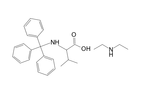 N-Trityl .alpha.-amino-3-methylbutanoic acid diethylamine salt