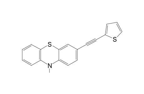 7-[3'-(Thien-2"-yl)ethynyl]-10-methyl-10H-phenothiazine