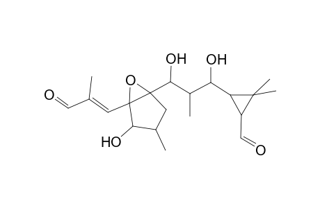 3-(1,3-Dihydroxy-3-(4-hydroxy-3-methyl-5-[(1E)-2-methyl-3-oxo-1-propenyl]-6-oxabicyclo[3.1.0]hex-1-yl)-2-methylpropyl)-2,2-dimethylcyclopropanecarbaldehyde