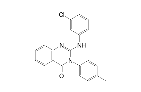 4(3H)-Quinazolinone, 2-[(3-chlorophenyl)amino]-3-(4-methylphenyl)-