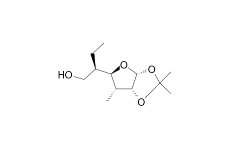 6-Hydroxy-3,5-dideoxy-5-C-ethyl-1,2-O-isopropylidene-3-C-methyl-.beta.,L-allofuranose
