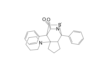 10-Methyl-1,7-diphenyl-6-piperidino-9-thia-10-azatricyclo[5.2.2.0(2,6)]undecane-8,11-dione