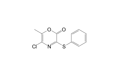 5-Chloranyl-6-methyl-3-phenylsulfanyl-1,4-oxazin-2-one