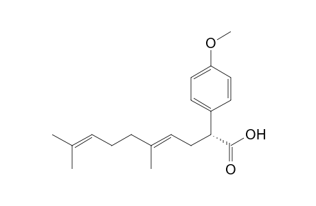 (4E)-2-(4-methoxyphenyl)-5,9-dimethyl-deca-4,8-dienoic acid