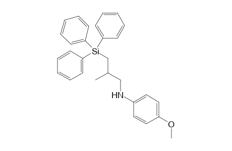 N-(2-Methyl-3-(triphenylsilyl)propyl)-4-methoxyaniline