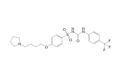 1-(4-trifluoromethylphenyl)-3-[4-(4-pyrrolidin-1-ylbutoxy)benzene]sulfonylurea