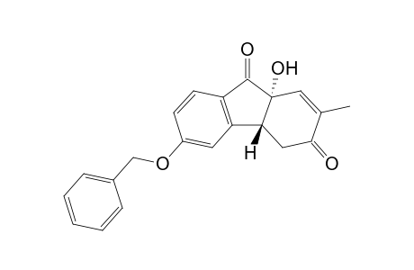 (+-)-(4aR,9aR)-6-Benzyloxy-9a-hydroxy-2-methyl-3,4,4a,9a-tetrahydro-3,9-fluorenedione