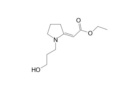 Ethyl (2E)-1-[(3'-hydroxypropyl)pyrrolidin-2'-ylidene]-acetate