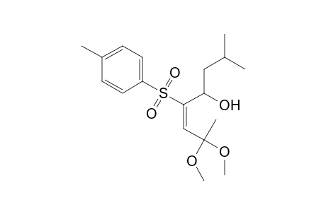 (E)-5-hydroxy-7-methyl-4-tosyloct-3-en-2-one dimethyl ketal