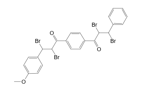 1-(3-{4-Methoxyphenyl}-2,3-dibromopropanoyl)-4-(3-phenyl-2,3-dibromopropanoyl)benzene