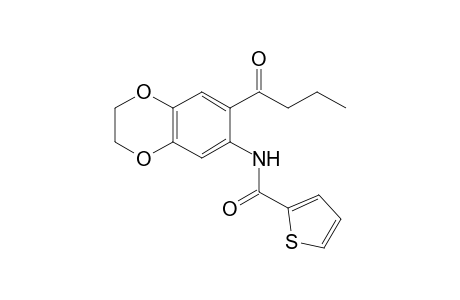 N-(7-butyryl-2,3-dihydro-1,4-benzodioxin-6-yl)-2-thiophenecarboxamide