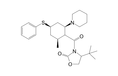 (1R,3S,5R)-3-Methyl-5-phenylthio-1-piperidino-2-[(4-tert-butyl-2-oxotetrahydrooxazolyl)carbonyl]cyclohexane