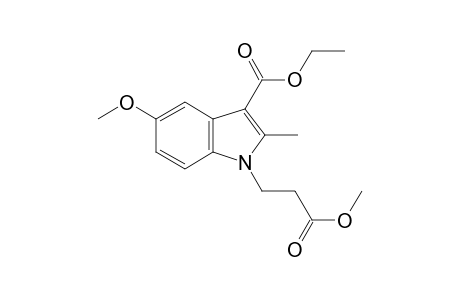 1H-Indole-1-propanoic acid, 3-(ethoxycarbonyl)-5-methoxy-2-methyl-, methyl ester