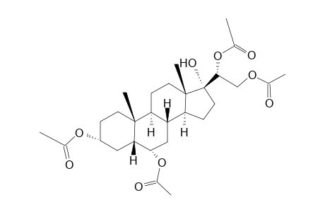 5β-pregnane-3α,6α,17,20β,21-pentol, 3,6,20,21-tetraacetate