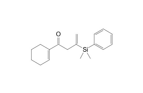 1-(1-cyclohexenyl)-3-[dimethyl(phenyl)silyl]-3-buten-1-one