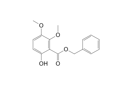 Benzoic acid, 6-hydroxy-2,3-dimethoxy-, phenylmethyl ester