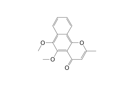 4H-Naphtho[1,2-b]pyran-4-one, 5,6-dimethoxy-2-methyl-