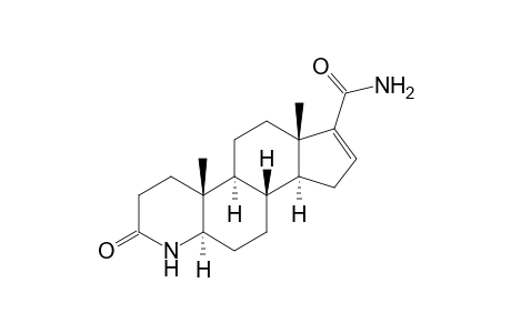 4-Aza-5.alpha.-androst-16-en-3-one-17-carboxamide
