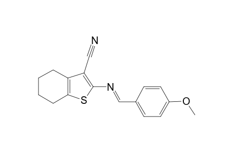 2-([(E)-(4-Methoxyphenyl)methylidene]amino)-4,5,6,7-tetrahydro-1-benzothiophene-3-carbonitrile
