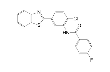 benzamide, N-[5-(2-benzothiazolyl)-2-chlorophenyl]-4-fluoro-