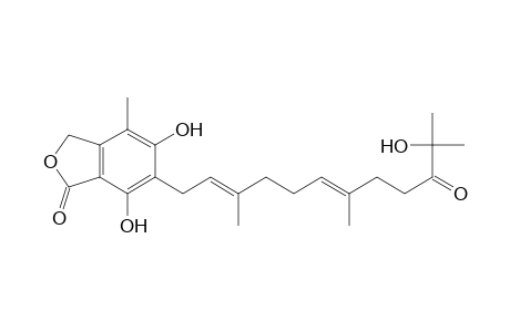 1(3H)-Isobenzofuranone, 5,7-dihydroxy-6-(11-hydroxy-3,7,11-trimethyl-10-oxo-2,6-dodecadienyl) -4-methyl-, (E,E)-