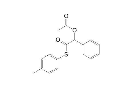 Benzeneethanethioic acid, .alpha.-(acetyloxy)-, S-(4-methylphenyl) ester