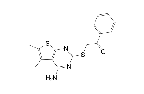 2-[(4-amino-5,6-dimethylthieno[2,3-d]pyrimidin-2-yl)sulfanyl]-1-phenylethanone