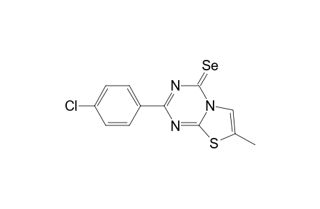 2-(4-Chlorophenyl)-7-methyl-4H-[1,3]thiazolo[3,2-a] [1,3,5]triazine-4-selone