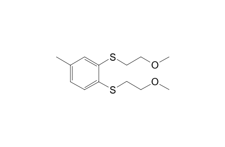 1,2-Bis(2-methoxyethylthio)-4-methylbenzene