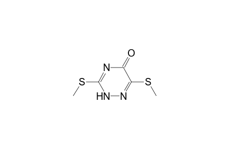 3,6-bis(methylsulfanyl)-2H-1,2,4-triazin-5-one