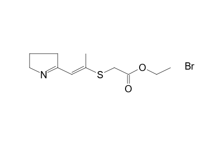 Acetic acid, [[2-(3,4-dihydro-2H-pyrrol-5-yl)-1-methylethenyl]thio]-, ethyl este