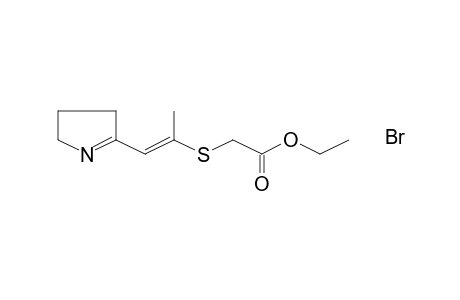 Acetic acid, [[2-(3,4-dihydro-2H-pyrrol-5-yl)-1-methylethenyl]thio]-, ethyl este