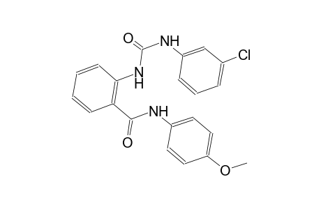 2-{[(3-chloroanilino)carbonyl]amino}-N-(4-methoxyphenyl)benzamide