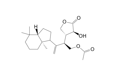 2(3H)-Furanone, 4-[1-[(acetyloxy)methyl]-2-(octahydro-4,4,7a-trimethyl-1H-inden-1-yl)-2-propenyl]dihydro-3-hydroxy-, [1R-[1.alpha.[R*(3S*,4R*)],3a.beta.,7a.alpha.]]-