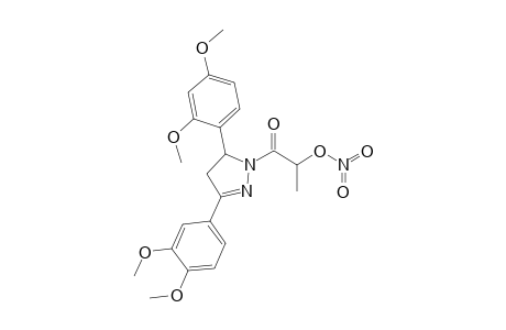 4,5-Dihydro-5-(2,4-dimethoxyphenyl)-3-(3,4-dimethoxyphenyl)-1-(2-nitrooxypropionyl)-1H-pyrazole